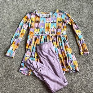 Little Bum Bums peplum set Sz 2T